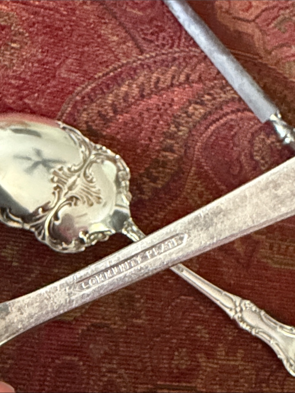 Ornate Silver-Tone Serving Set - Decorative Home Accent - Picture 3 of 3